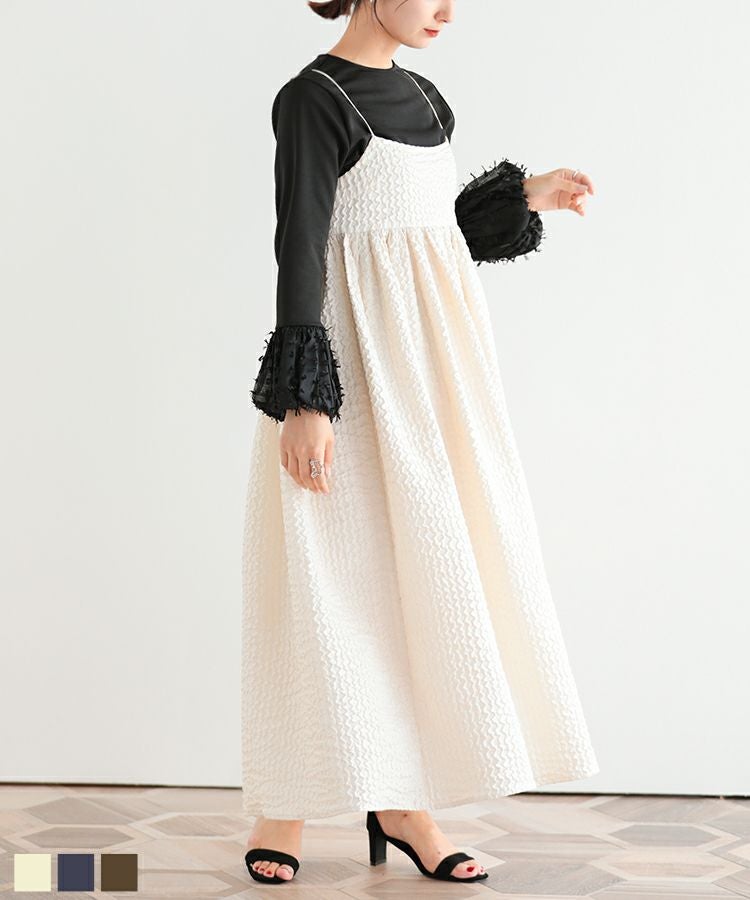 新品タグ付 シーズー柄 ジャガードワンピース NVY F ルームウェア 総柄ジャガードワンピース ｜ ワンピース ｜ 子供服のセレクトショップ