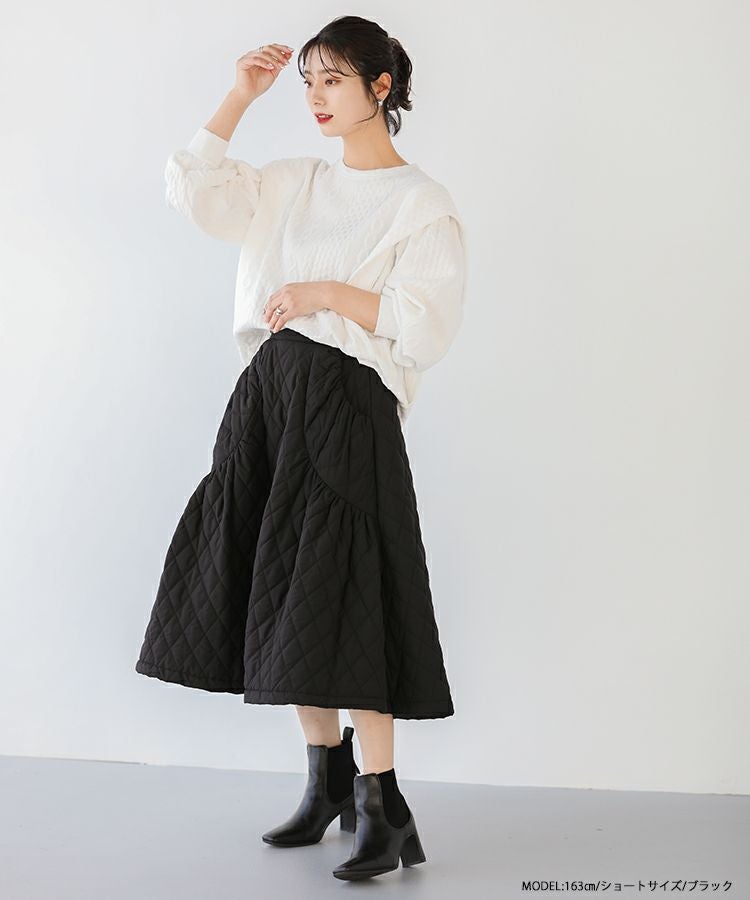 エンフォルド キルティング フレアスカート ZOZO限定商品】キルティングフレアスカート【宅配便】 | Fit more