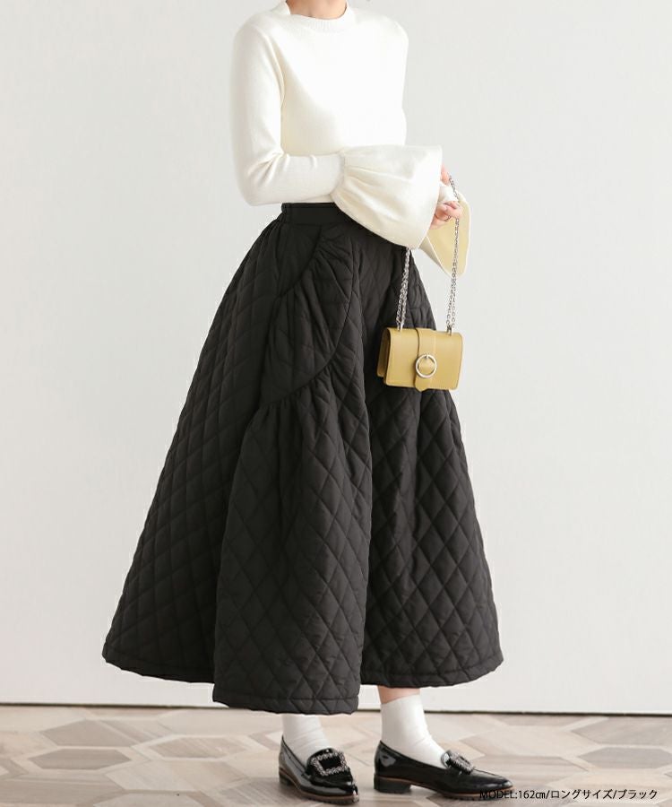 ZOZO限定商品】キルティングフレアスカート【宅配便】 | Fit more