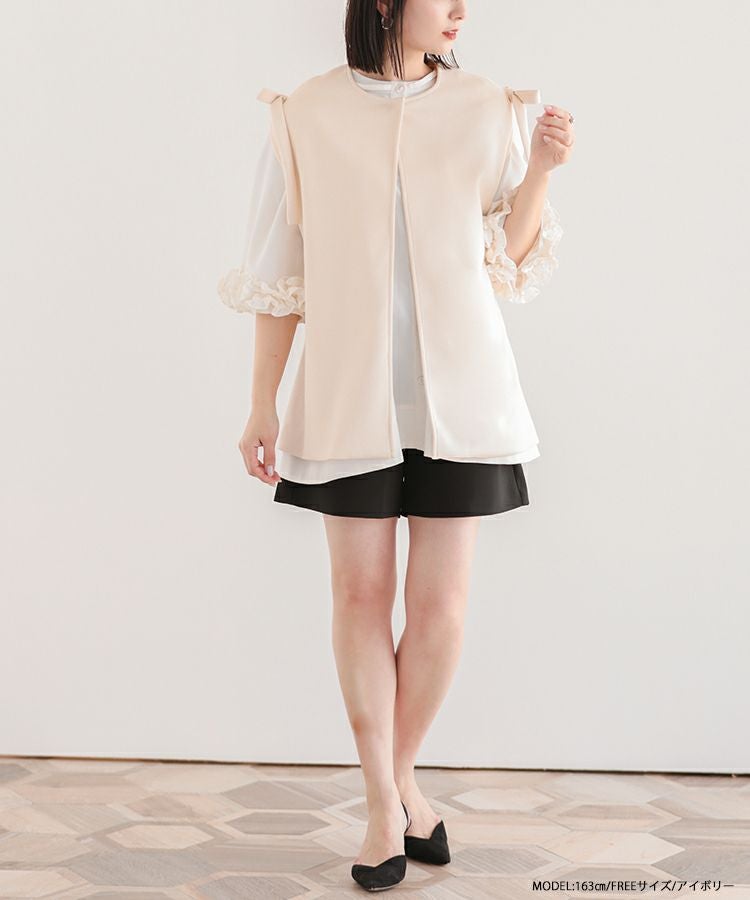 フィットモア　fitmore  ショルダーリボンジレ　黒 ショルダーリボンジレ【宅配便】 | Fit more