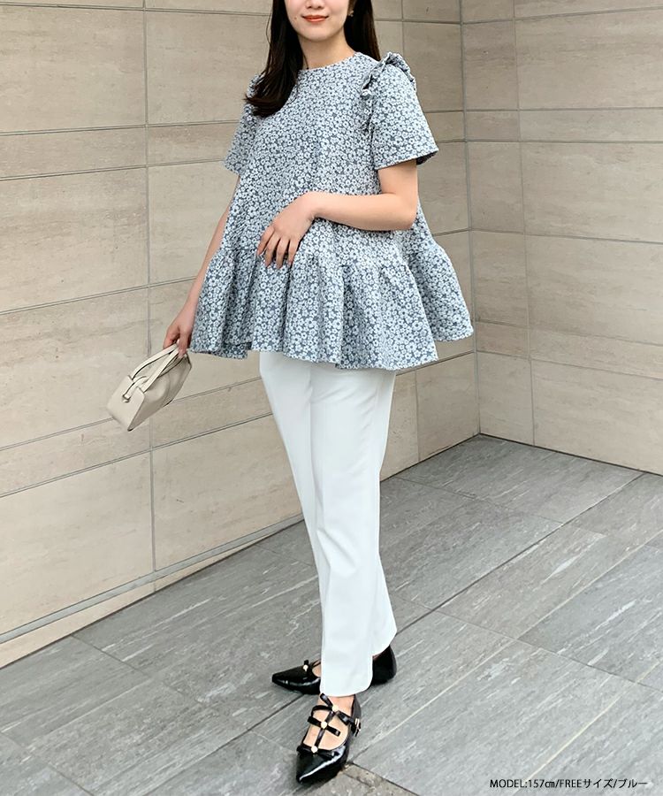 ZOZO限定商品】フラワージャガードティアードトップス【宅配便】 | Fit