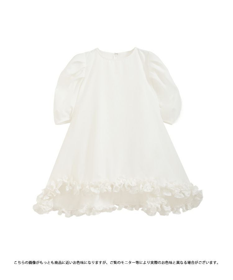 【新品未使用】Fitmore フィットモア 裾フリルフレアブラウス ロング丈 Fit more（フィットモア） ブラウス シャツ 裾フリルフレアトップス