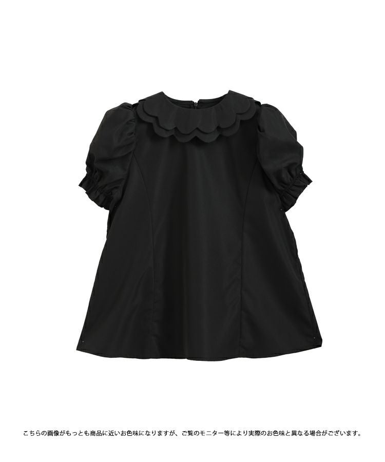 【新品未使用】 fit more / スカラップカラーパフスリーブブラウス ZOZO限定商品】スカラップカラーパフスリーブブラウス【メール便