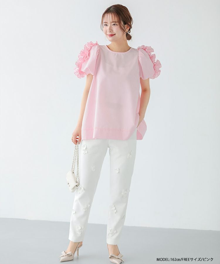 yori ヨリ　フリルスリーブブラウス　バルーンブラウス 展示会独占速報】「yori」2022春の人気「ブラウス」ベスト4 | VERY