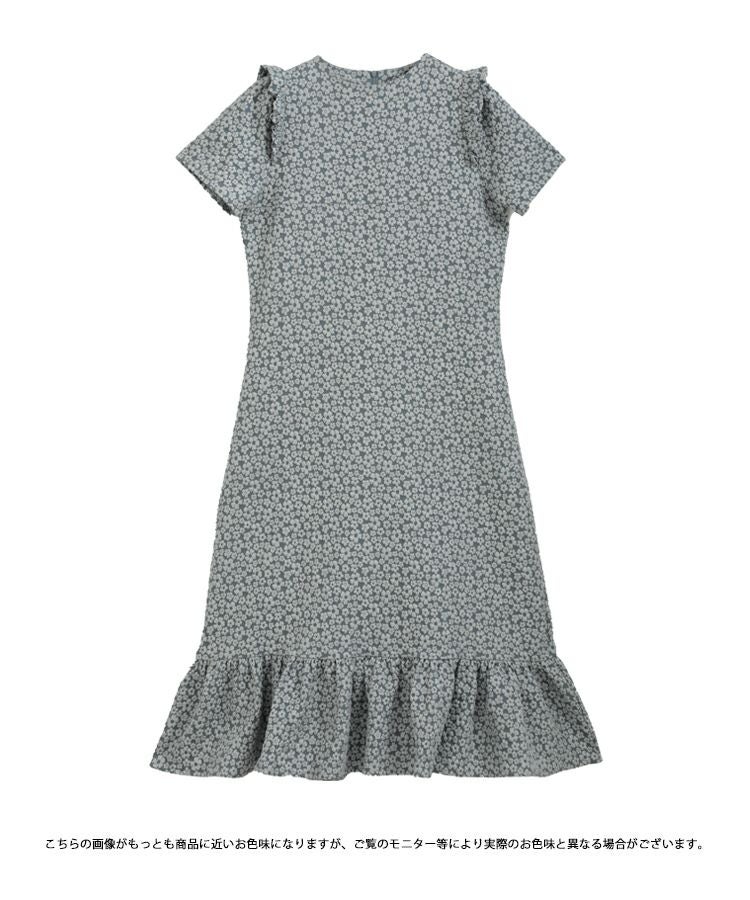 【未使用】25SS ワンピース　花柄　フラワー　ジャガード ZOZO限定商品】フラワージャガードロングワンピース【宅配便】 | Fit more