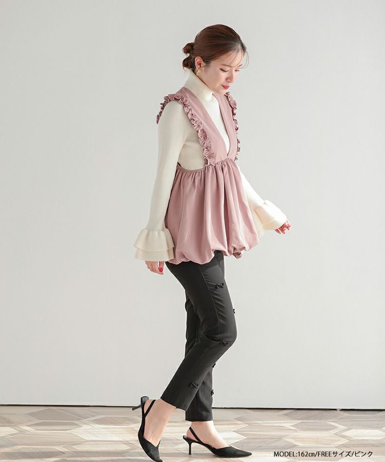 ZOZO限定商品】バルーンフリルジレ【宅配便】 | Fit more