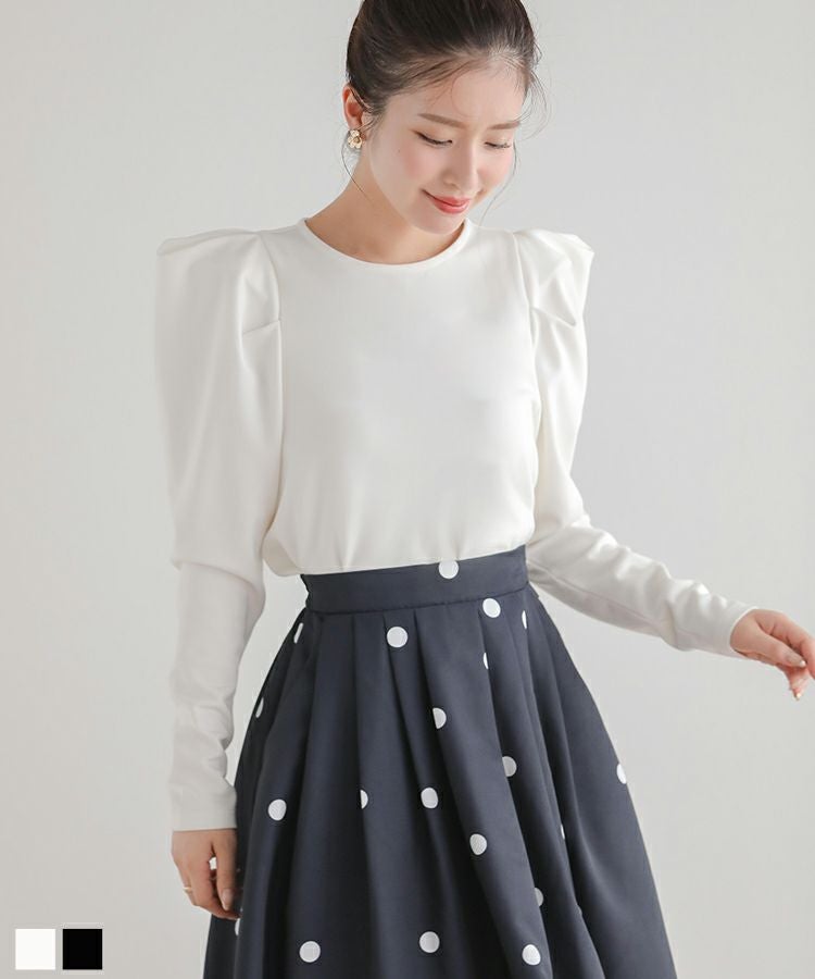 fitmore バルーンスリーブカットソー(white) Fit more（フィットモア） tシャツ バルーンスリーブカットソー「ZOZO