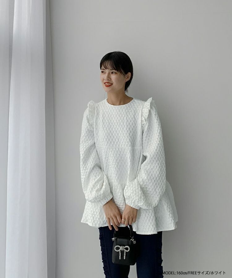 ZOZO限定商品】ダイヤジャガードティアードトップス【宅配便】 | Fit more