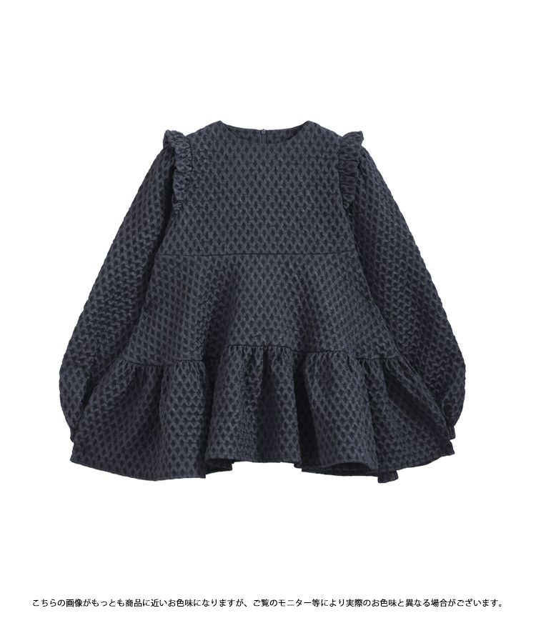 fitmore 新品タグつき　ポップアップ限定　ダイア柄　ティアードトップス Fit more（フィットモア） ブラウス シャツ 「ZOZO限定商品」ダイヤ