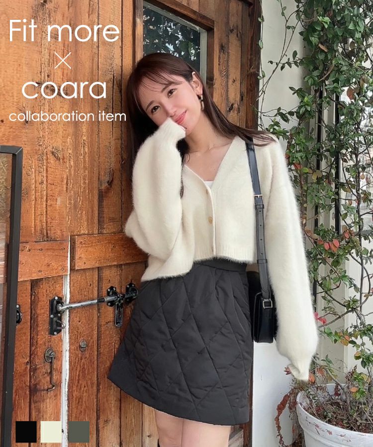 coaraコラボ！キルティングショートスカート【宅配便】 | Fit more