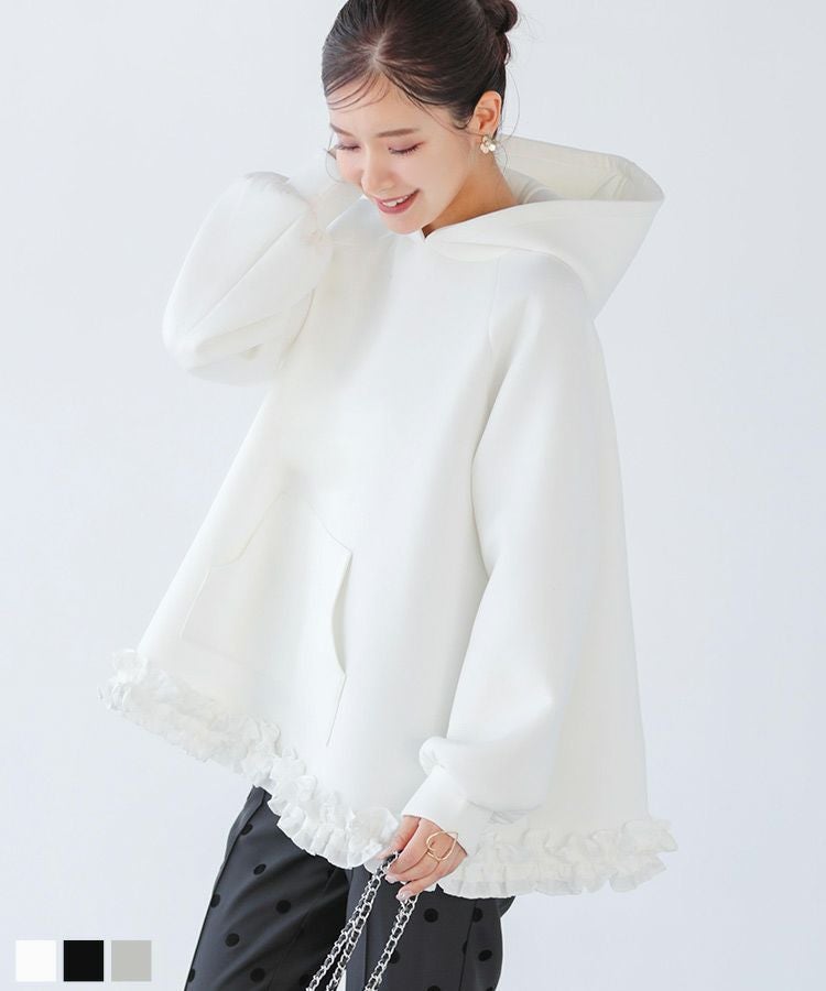 ZOZO限定商品】裾フリルテントラインフーディー【宅配便】 | Fit more