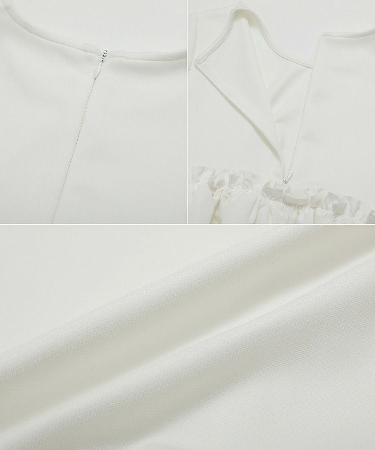 Fit more バルーン切り替えペプラムトップス 新品未使用 タグ付き Fit more（フィットモア） tシャツ バルーン切り替えペプラムトップス