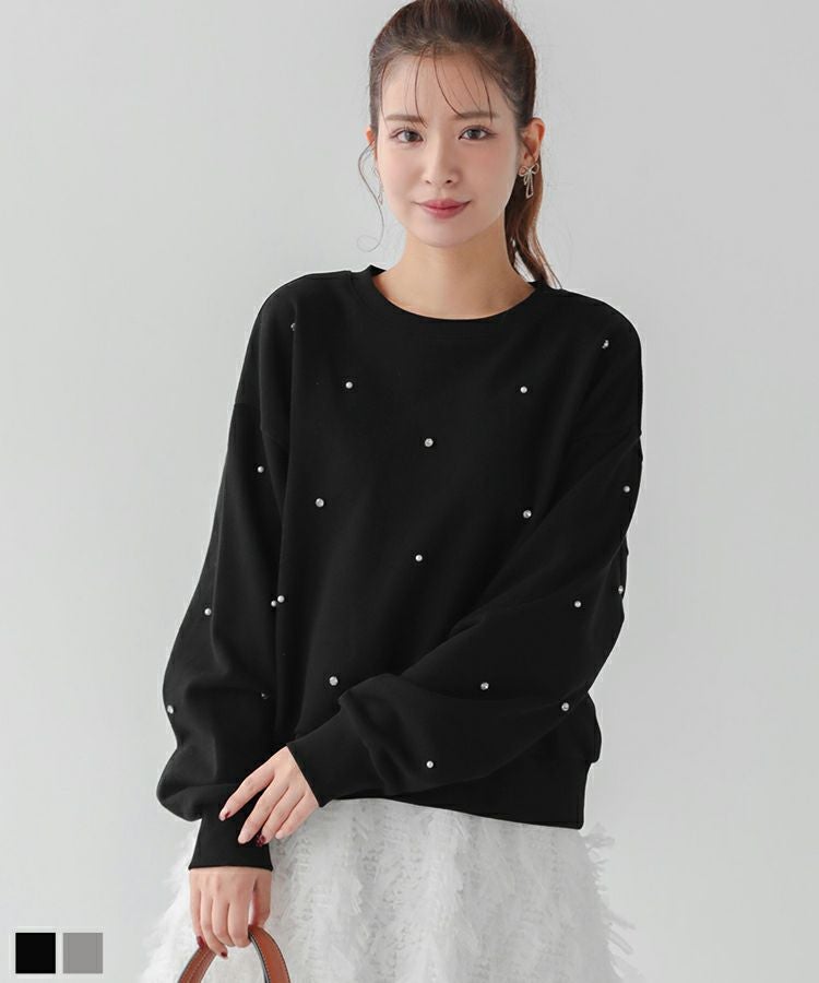 fitmore フラワーモチーフバルーントップス フラワーモチーフバルーントップス【宅配便】 | Fit more