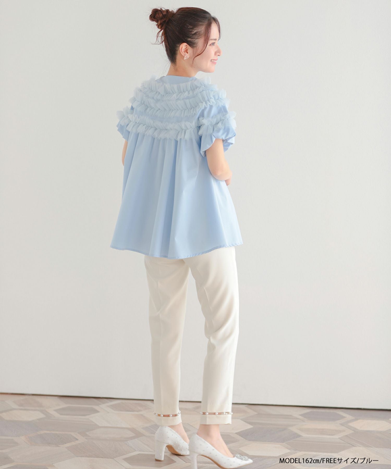 ZOZO限定商品】チュールレースフリルブラウス【宅配便】 | Fit more