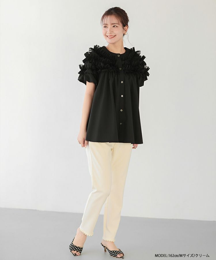 ZOZO限定商品】フロントパールテーパードパンツ【メール便】 | Fit more