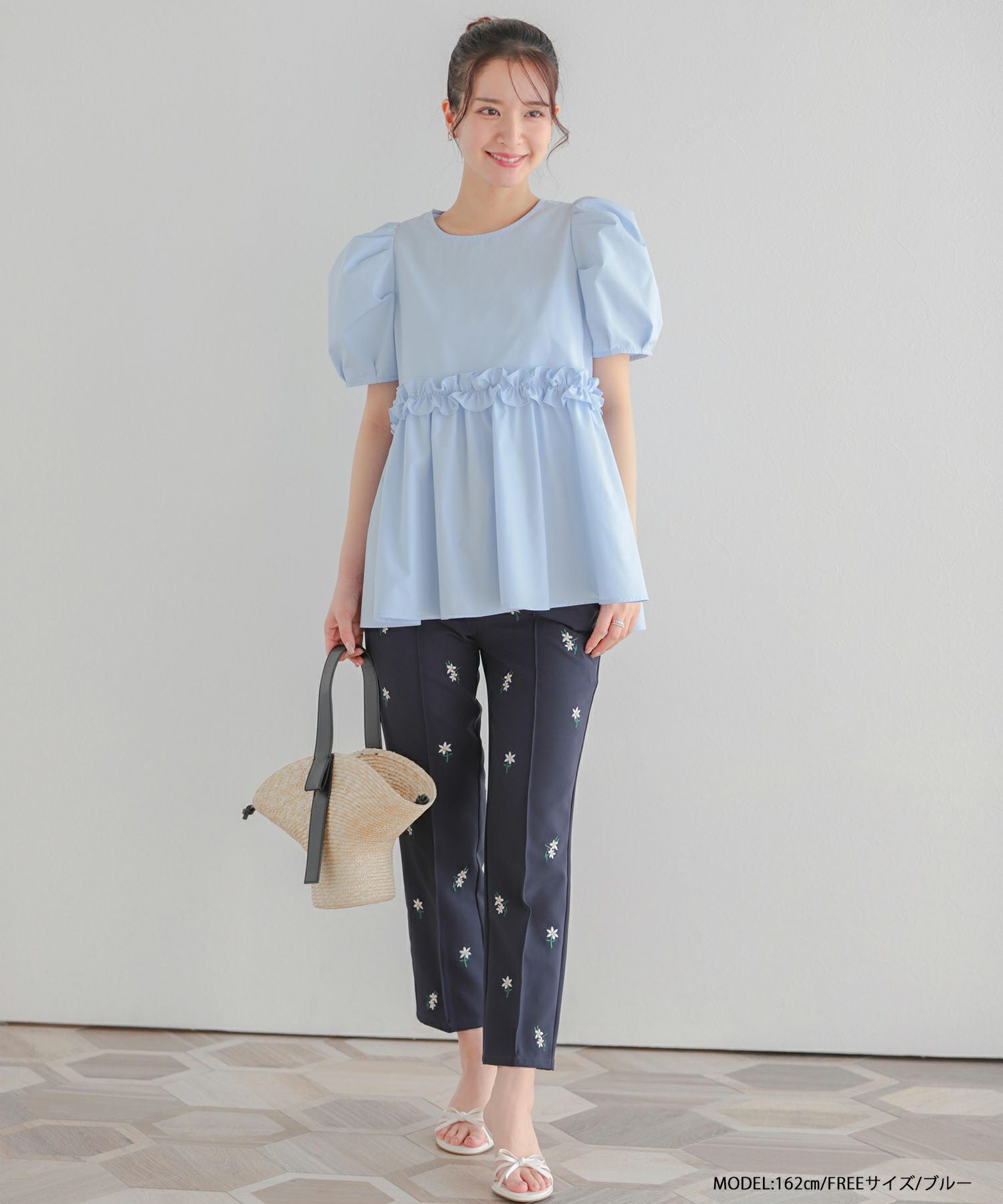 ZOZO限定商品】バックリボン切り替えフリルブラウス【宅配便】 | Fit more