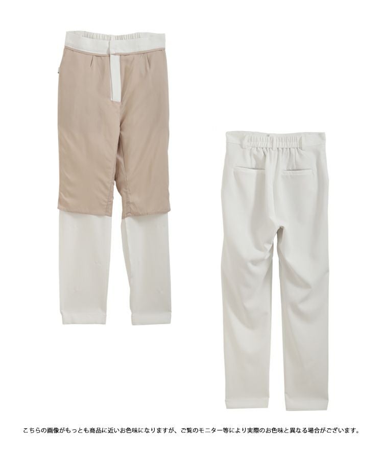 【新品タグ付】フィットモア　パスタ　リボン　パンツ PS ホワイト パスタリボンテーパードパンツ【メール便】 | Fit more