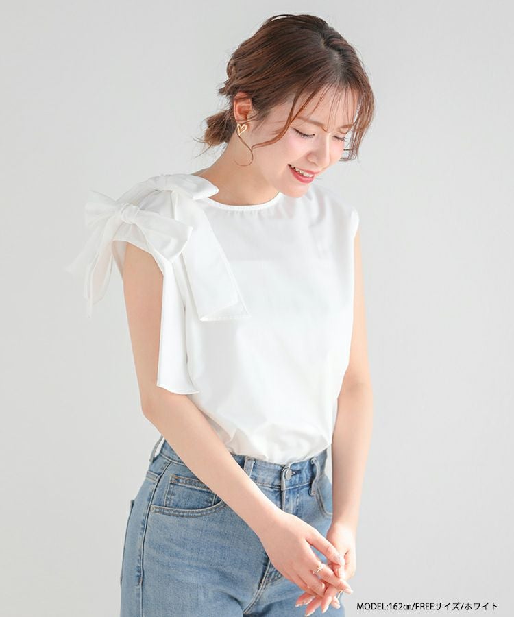 売約済み☆専用　肩リボン ノースリーブ ノバチェック ホースロゴ 売約済み☆専用 肩リボン ノースリーブ ノバチェック ホースロゴ