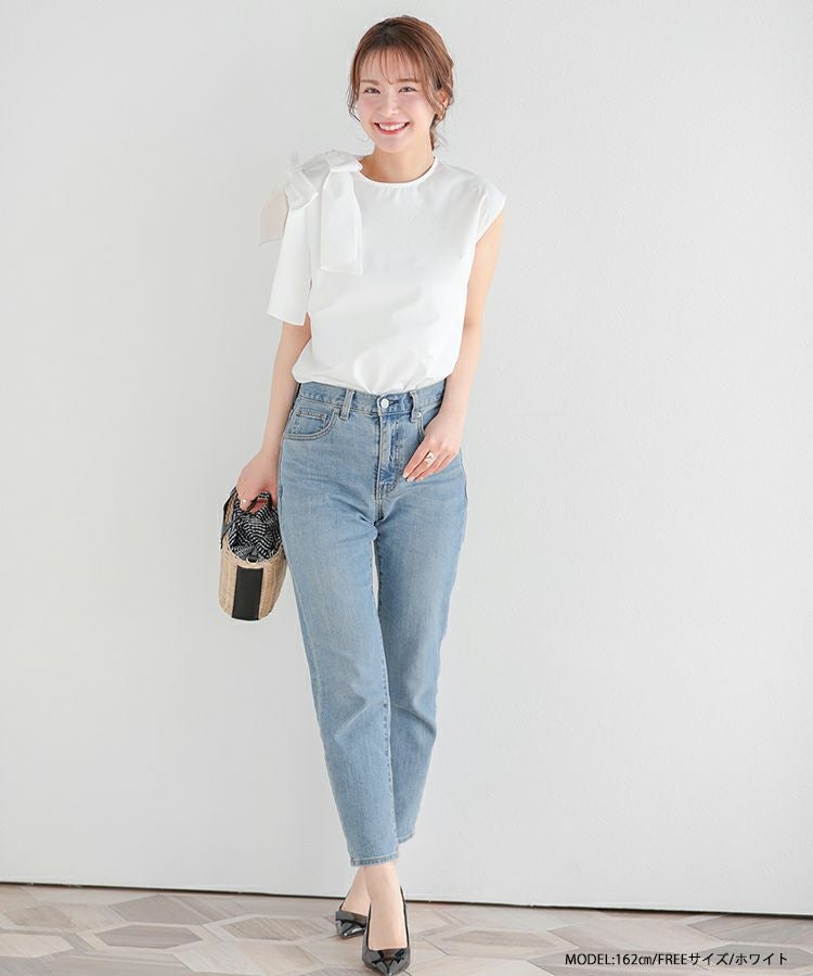 売約済み☆専用　肩リボン ノースリーブ ノバチェック ホースロゴ 肩リボンノースリーブブラウス | ファッション通販サイト NUGU