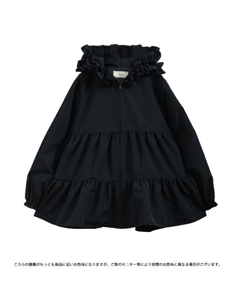 ZOZO限定商品】フリルフードティアードジャケット【宅配便】 | Fit more