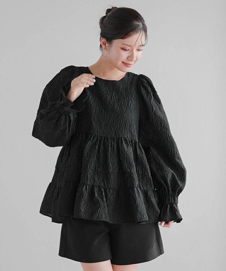 ZOZO限定商品】タックスリーブジャガードトップス【宅配便】 | Fit more