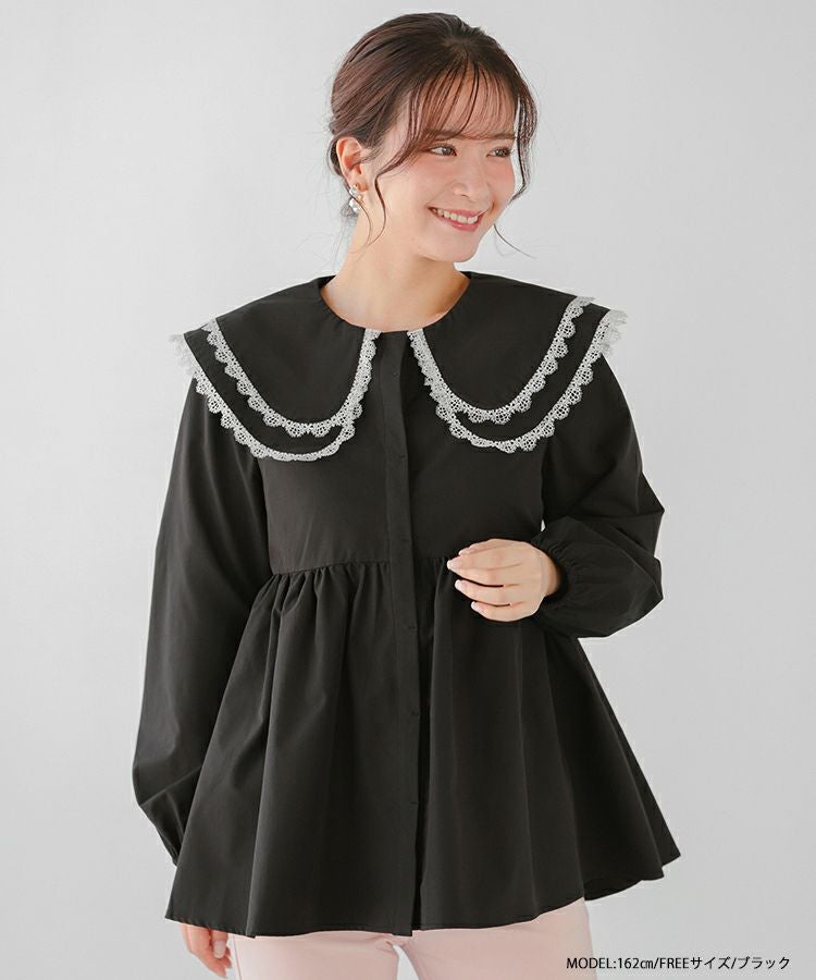 fitmoreパワショルぺプラムブラウス パワショルペプラムブラウス【宅配便】 | Fit more
