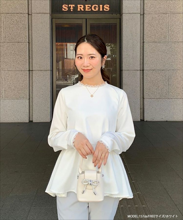 美品☆マルチレースヘムトップス☆ ホルターペプラムレーストップス – Darich