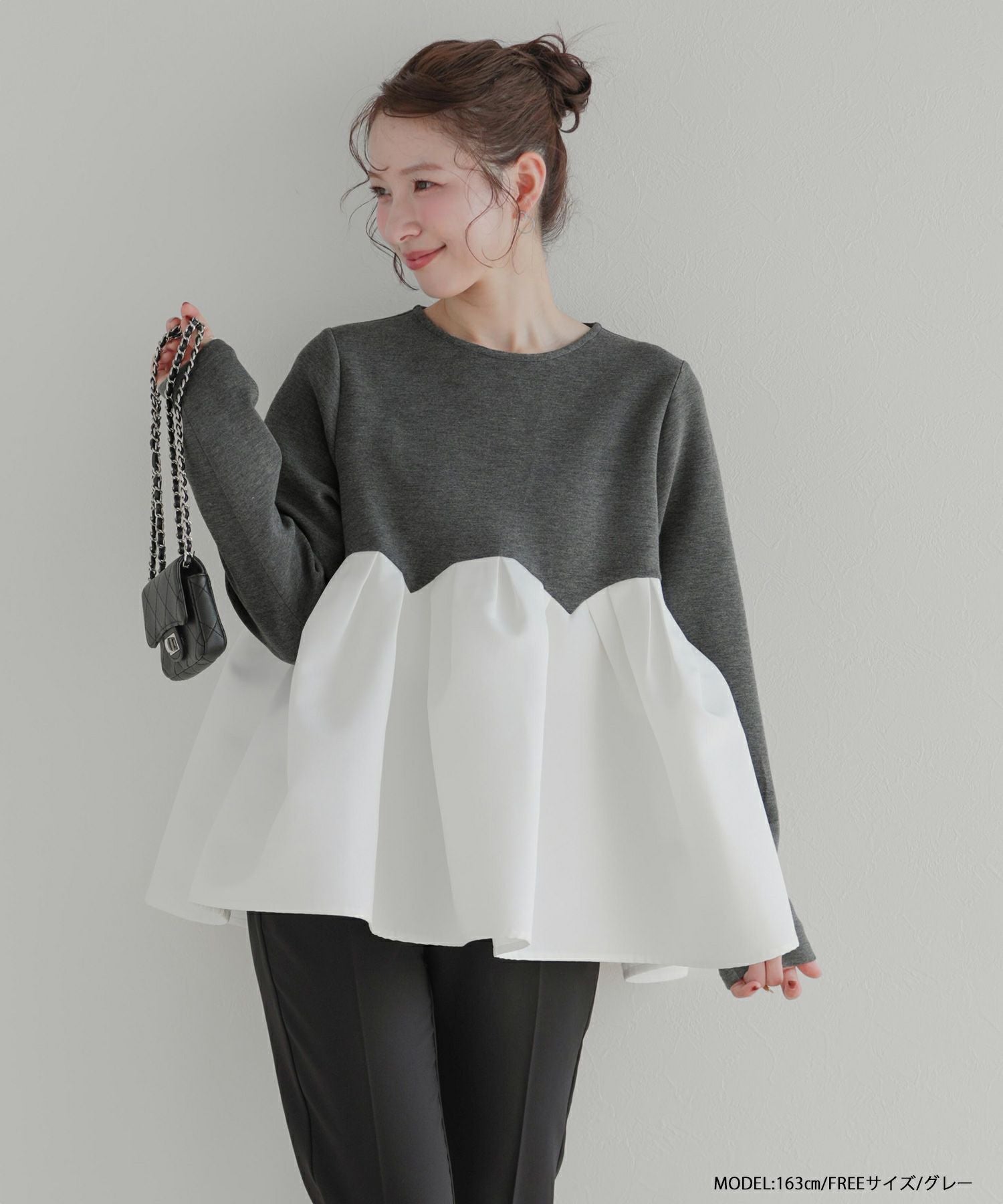 ZOZO限定商品】ボリュームタックペプラムトップス【宅配便】 | Fit more