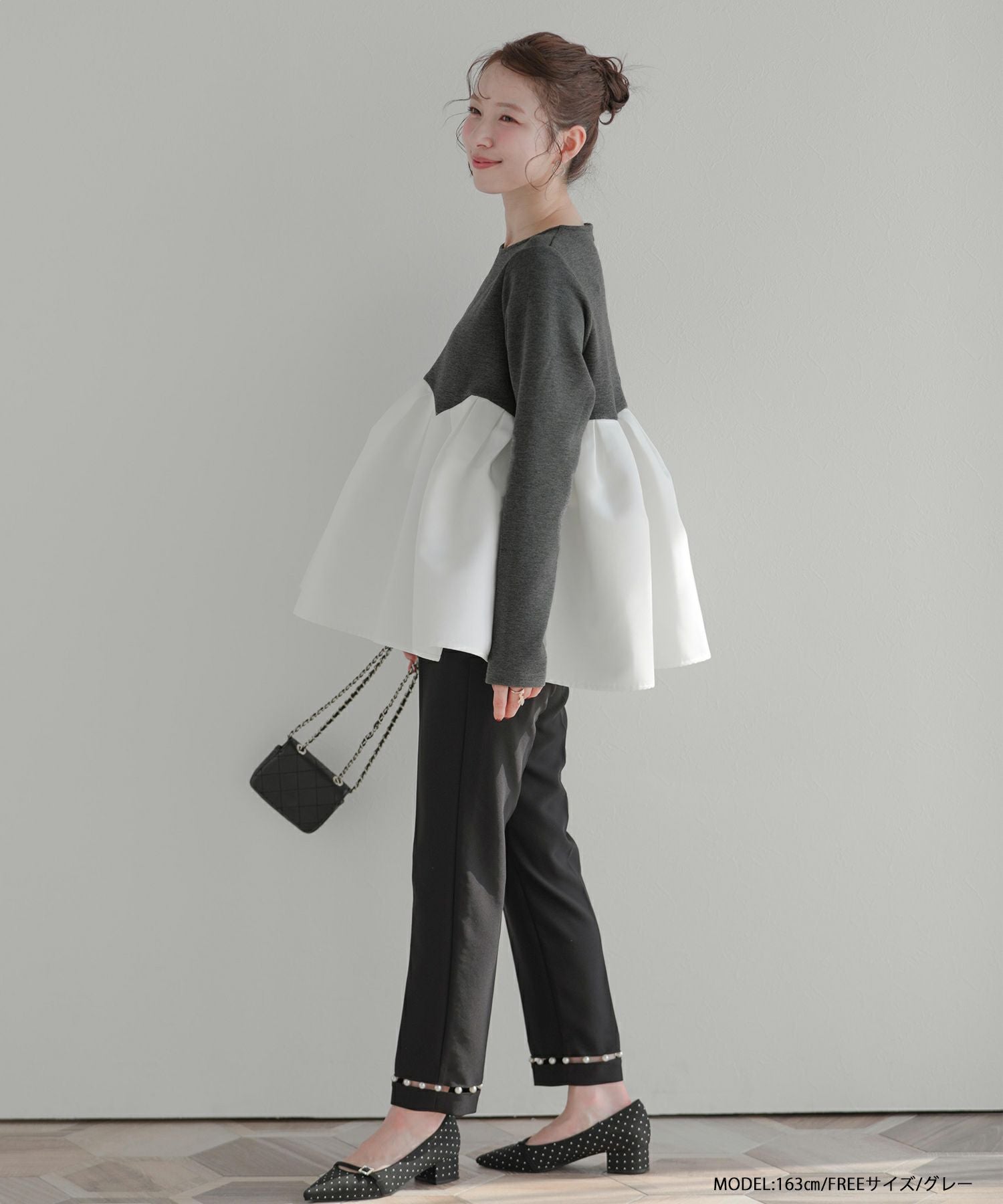ZOZO限定商品】ボリュームタックペプラムトップス【宅配便】 | Fit more