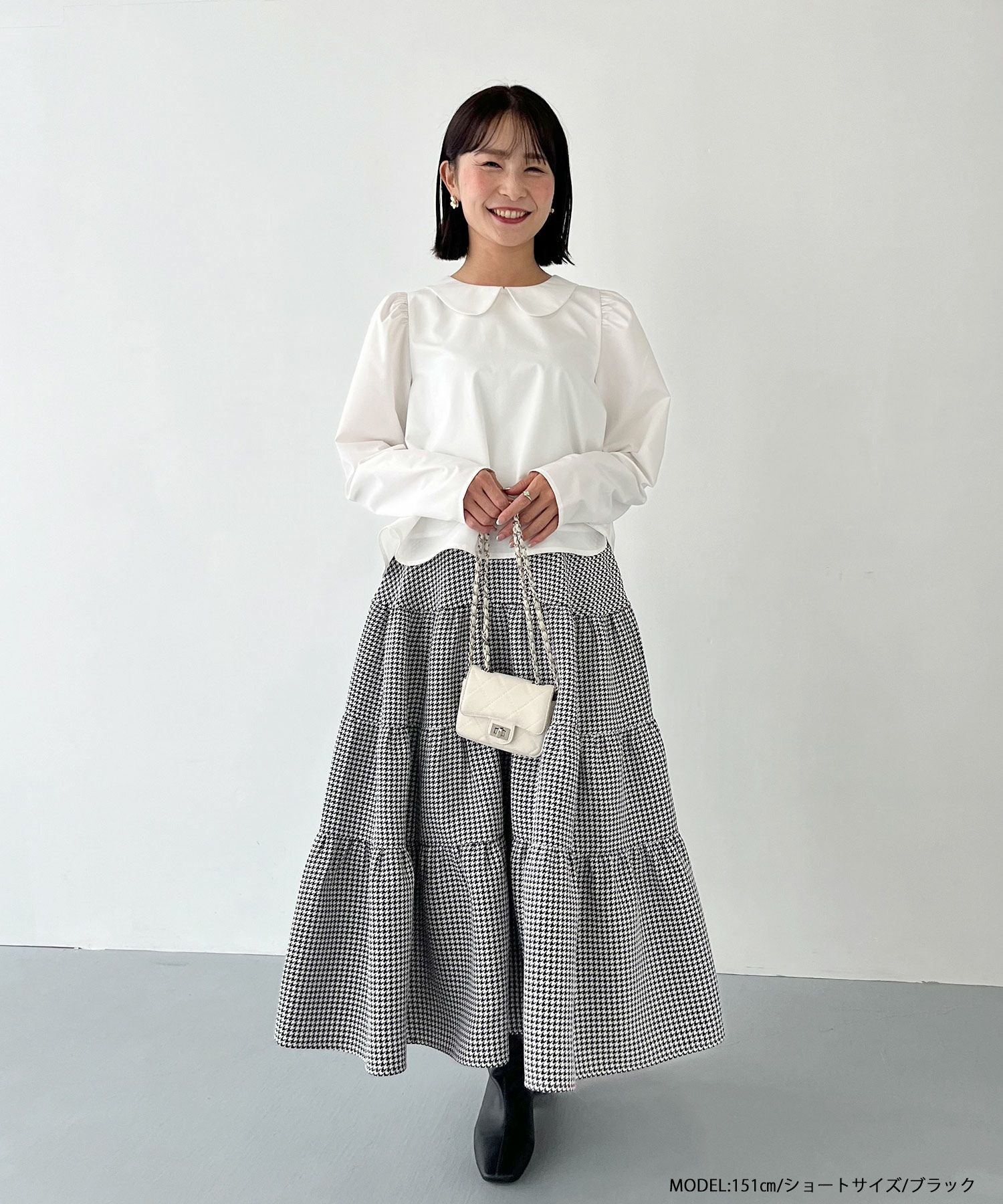 【着用1回】パーリーゲイツ♡ 蓄熱素材♡あったか千鳥柄スカート 千鳥柄ティーアドスカート【宅配便】 | Fit more