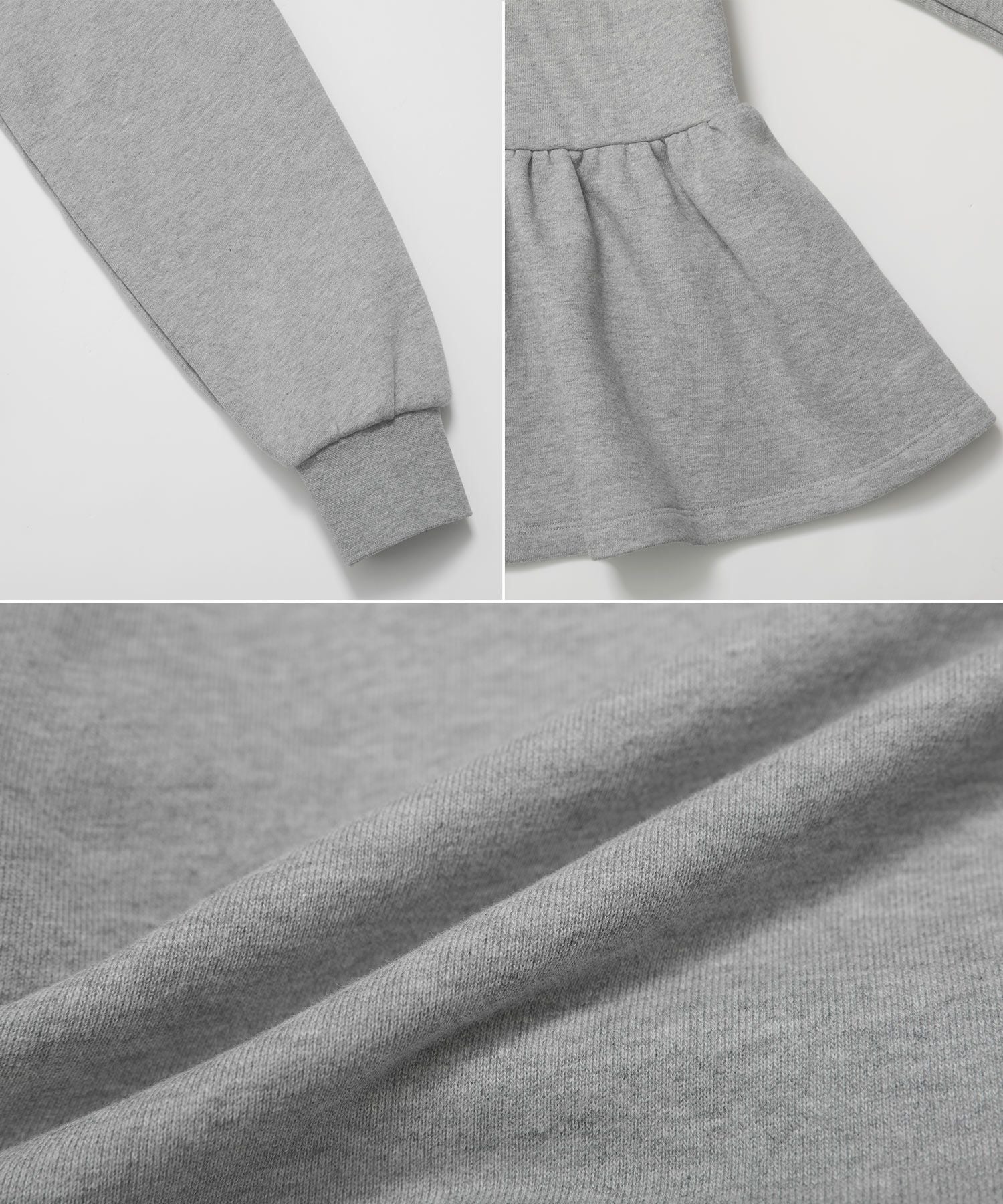 ZOZO限定商品】レース襟ペプラムスウェット【宅配便】 | Fit more