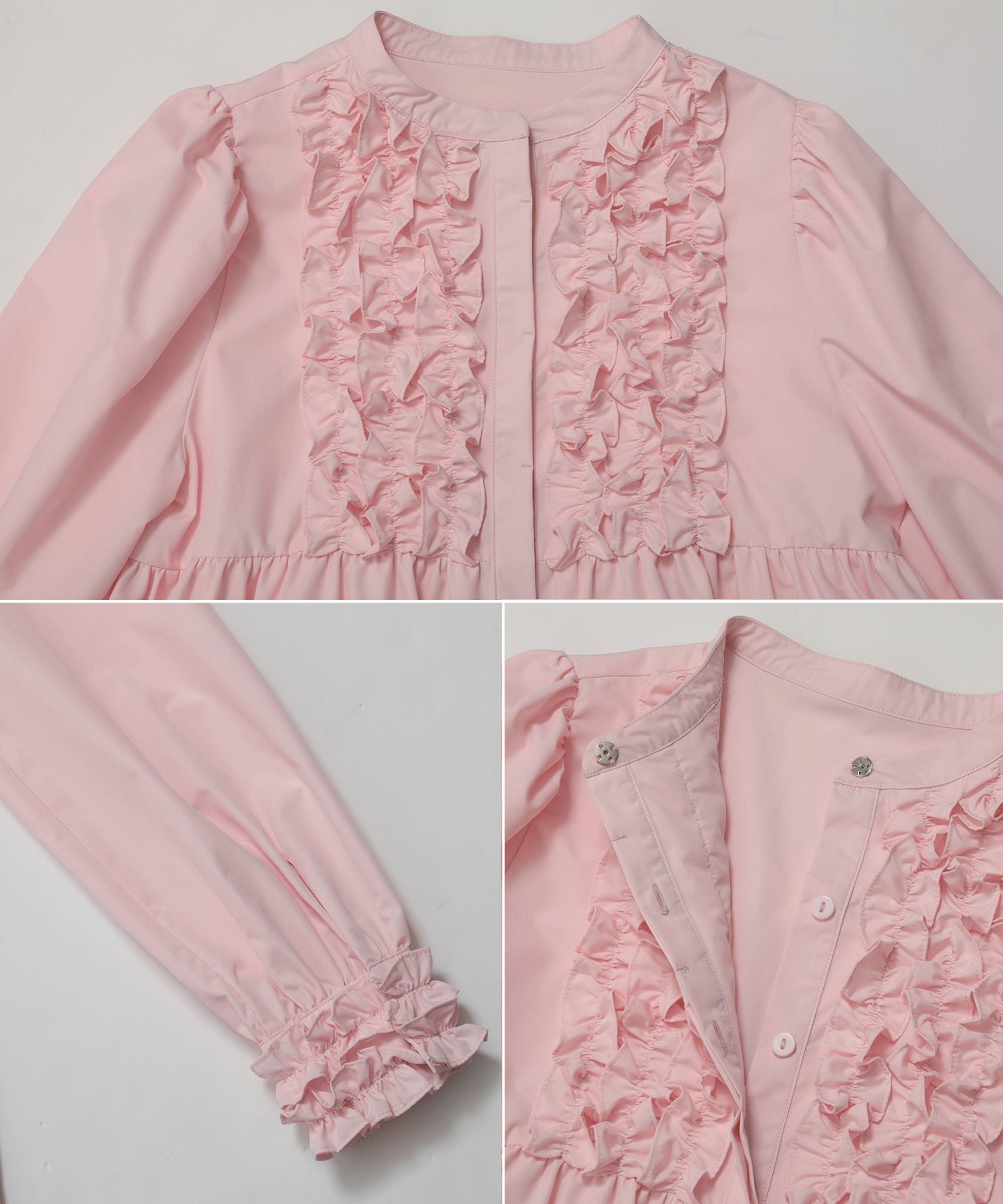 ZOZO限定商品】フロントフリルペプラム長袖ブラウス【宅配便】 | Fit more