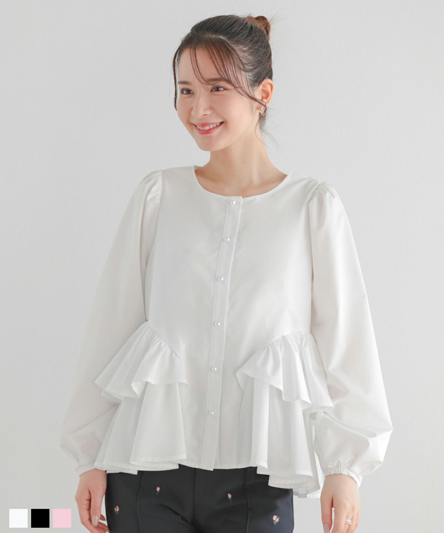 レースペプラムチュールトップス【宅配便】 | Fit more