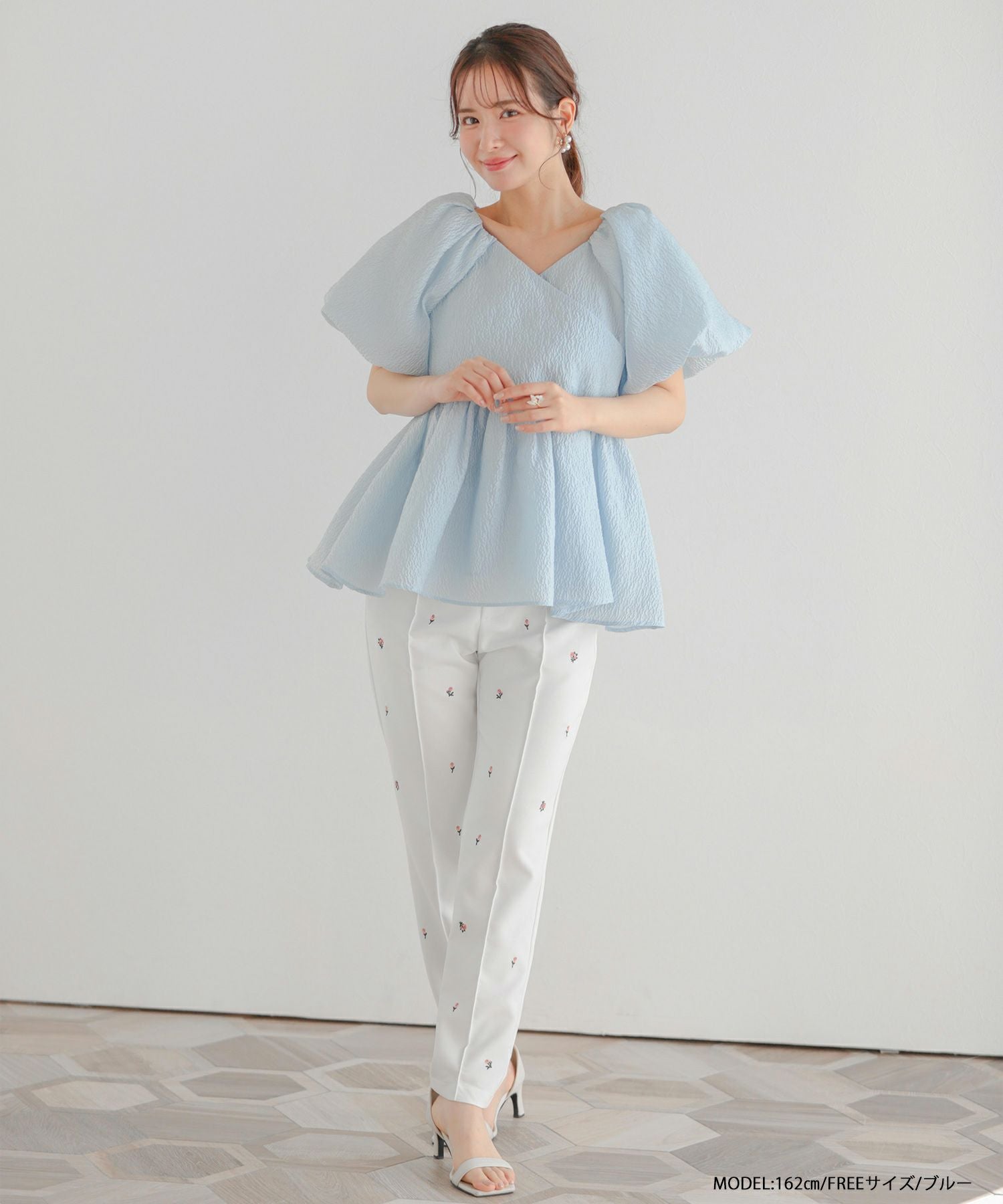 fitmore ジャガードカシュクールペプラムトップス　ブルー 000000001422-01.jpg?size=l&w=