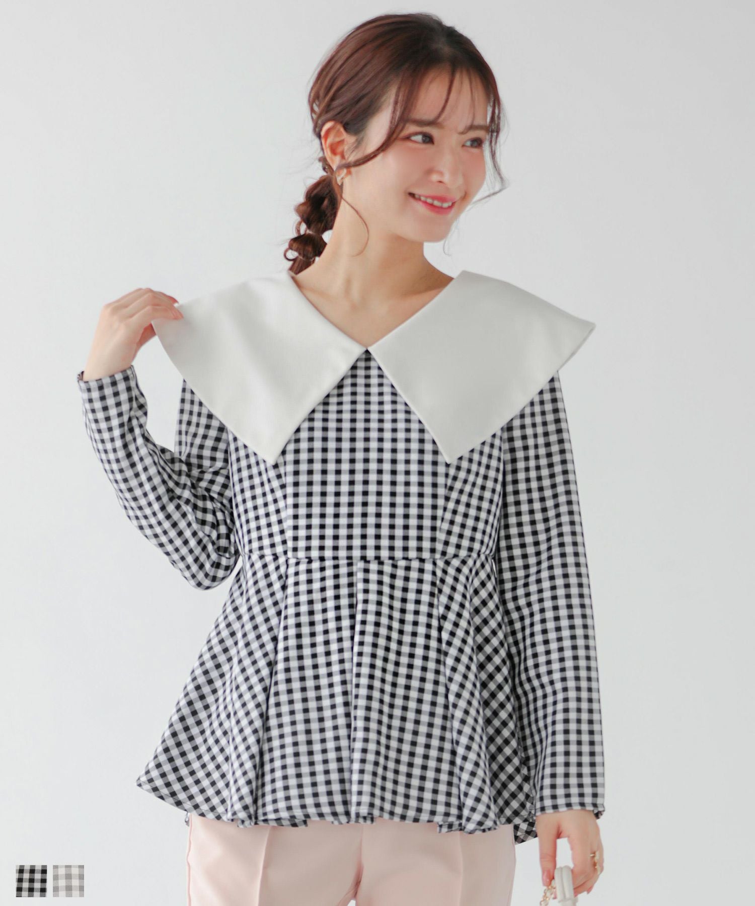 ミックスカラー花柄ジャガードトップス【宅配便】 | Fit more