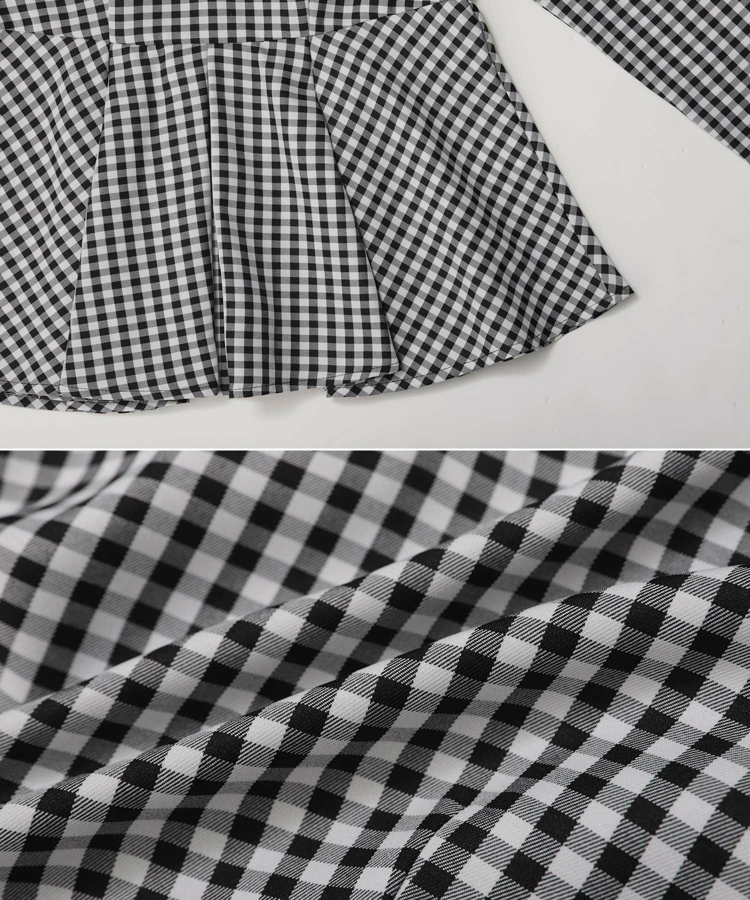 ビッグカラーギンガムチェックトップス【宅配便】 | Fit more