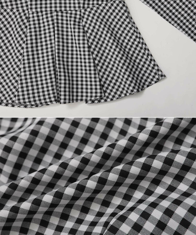 ビッグカラーギンガムチェックトップス【宅配便】 | Fit more