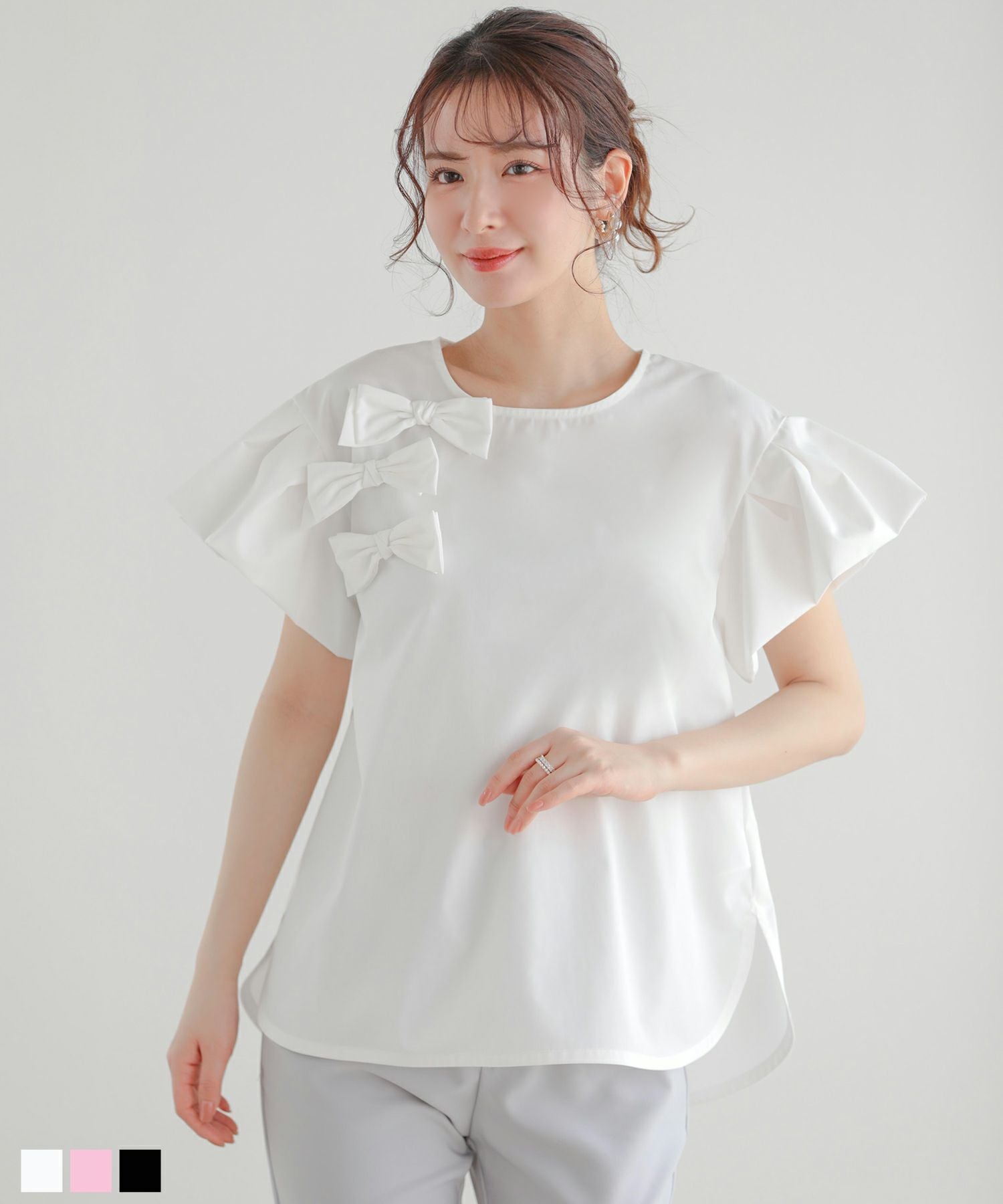 saayaコラボ！ジャガードティアードトップス【宅配便】 | Fit more