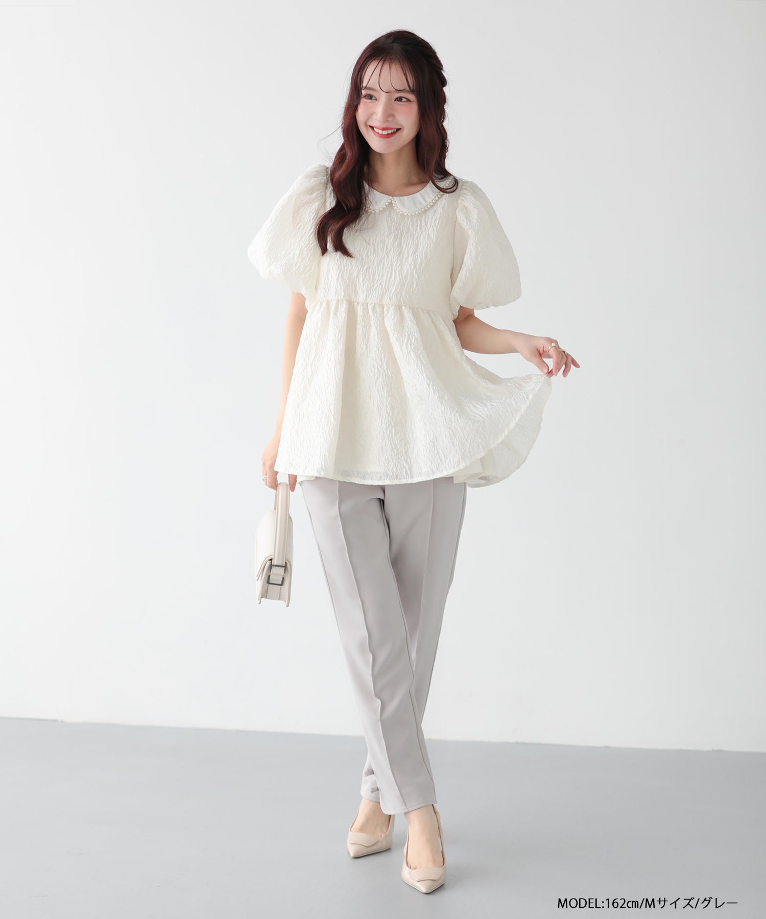 ZOZO限定商品】リボンスリットテーパードパンツ【メール便】 | Fit more