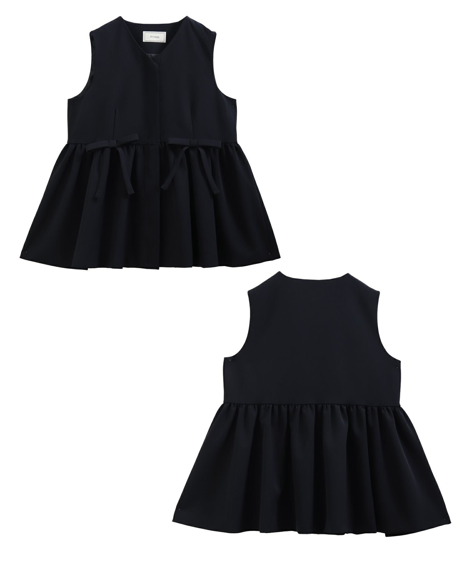 ZOZO限定商品】ウエストリボンペプラムジレ【宅配便】 | Fit more