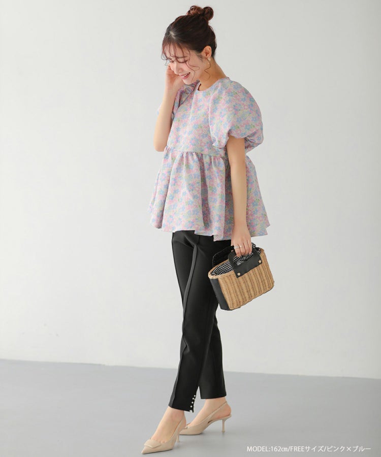 ZOZO限定商品】ミックスカラー花柄ジャガードトップス【宅配便】 | Fit 
