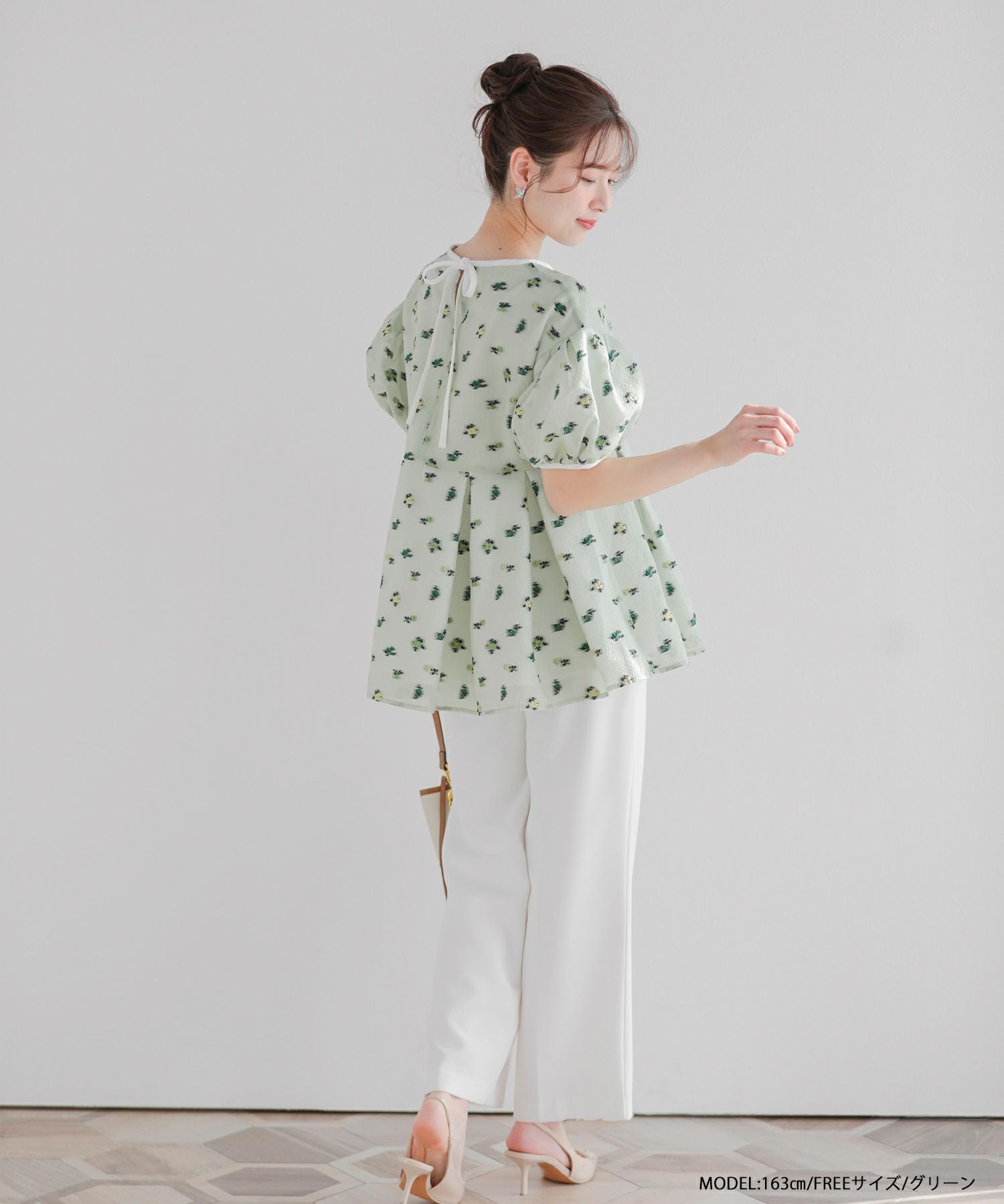シアージャガード花柄パイピングトップス【宅配便】 | Fit more