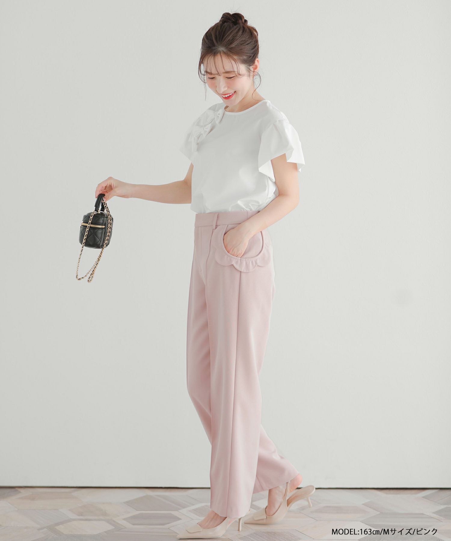 ZOZO限定商品】】ポケットスカラップワイドパンツ【メール便】 | Fit more