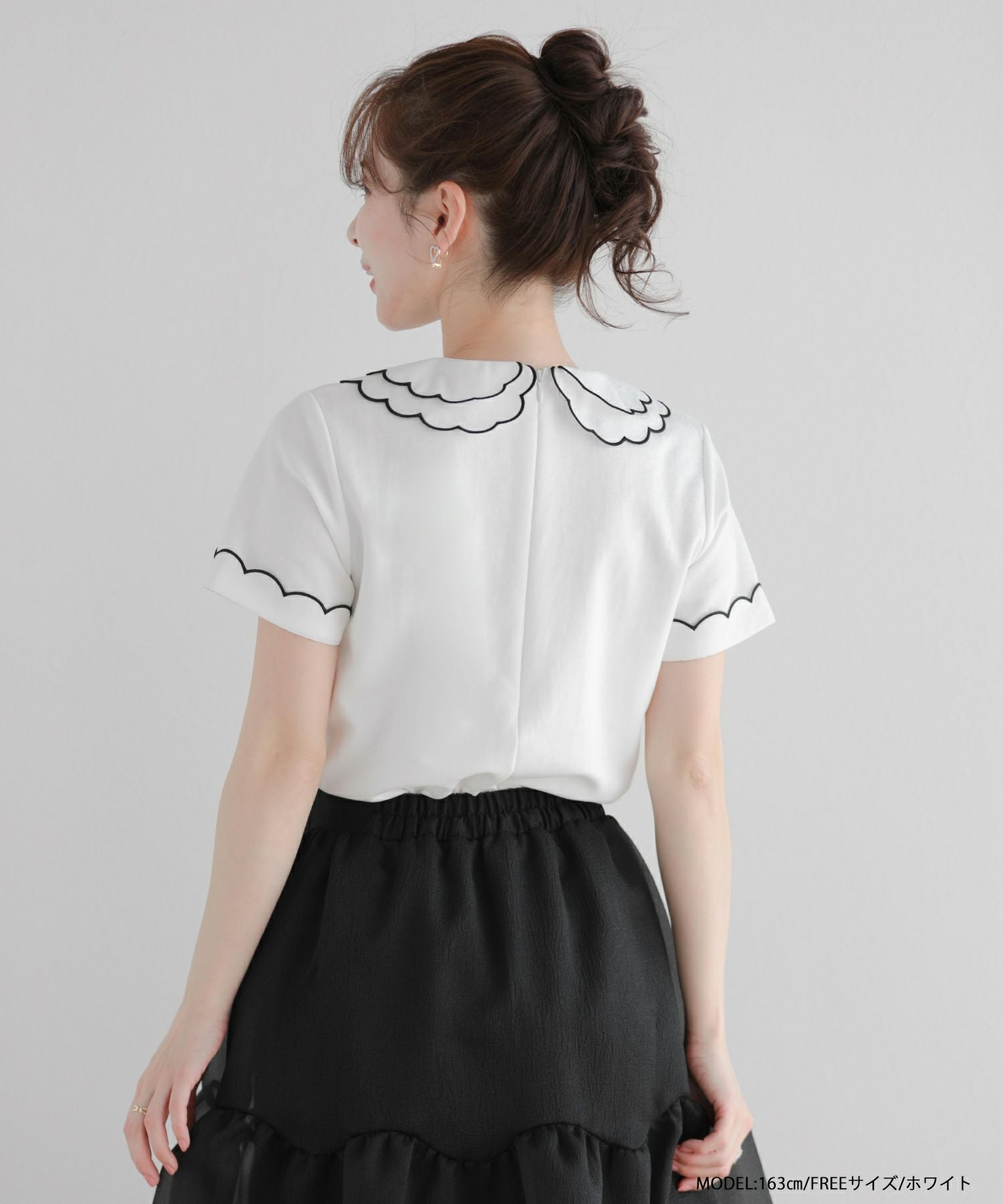 ZOZO限定商品】刺繍ダブルカラーレイヤードトップス【宅配便】 | Fit more