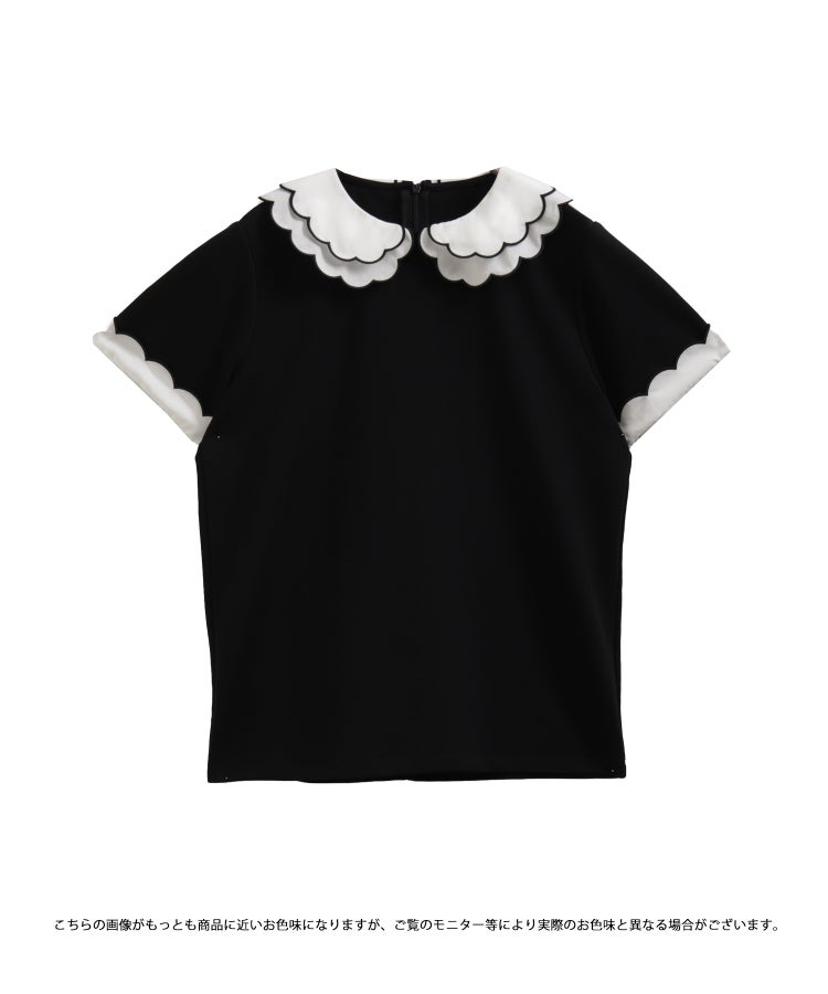 ZOZO限定商品】刺繍ダブルカラーレイヤードトップス【宅配便】 | Fit more