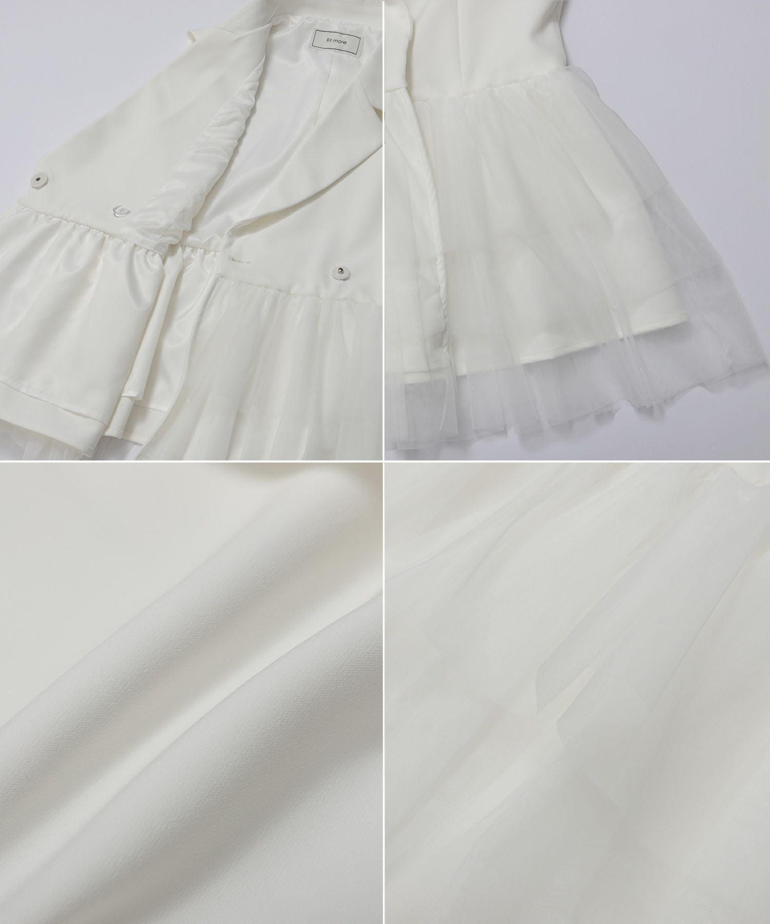 RIEコラボ！チュールフリルペプラムジレ【宅配便】 | Fit more