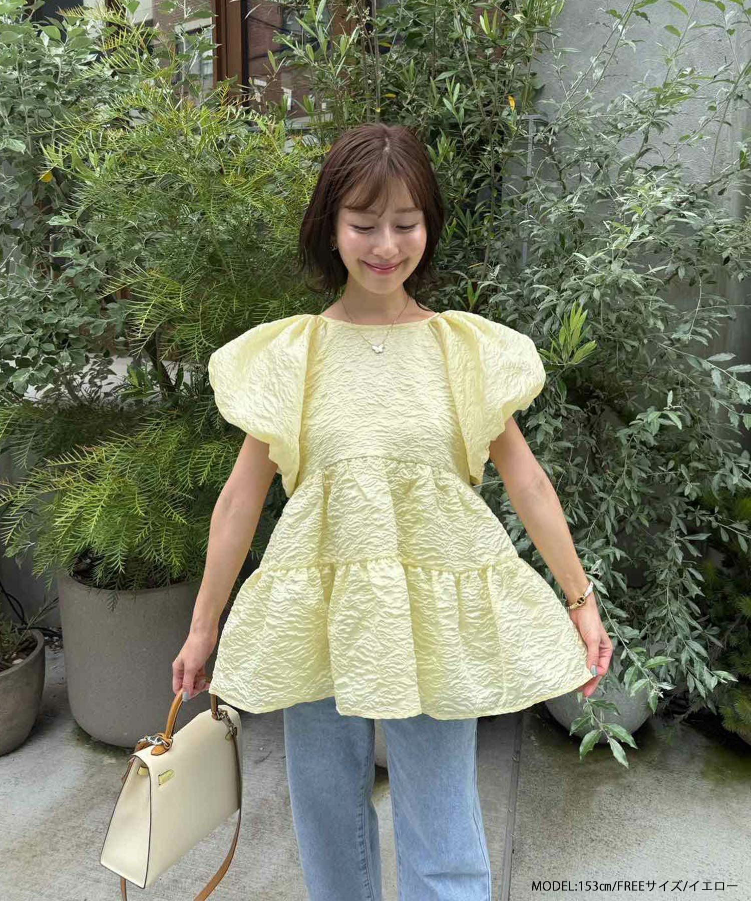 fitmore フィットモア saayaコラボ ジャガードティアードトップス saayaコラボ！ジャガードティアードトップス【宅配便】 | Fit more