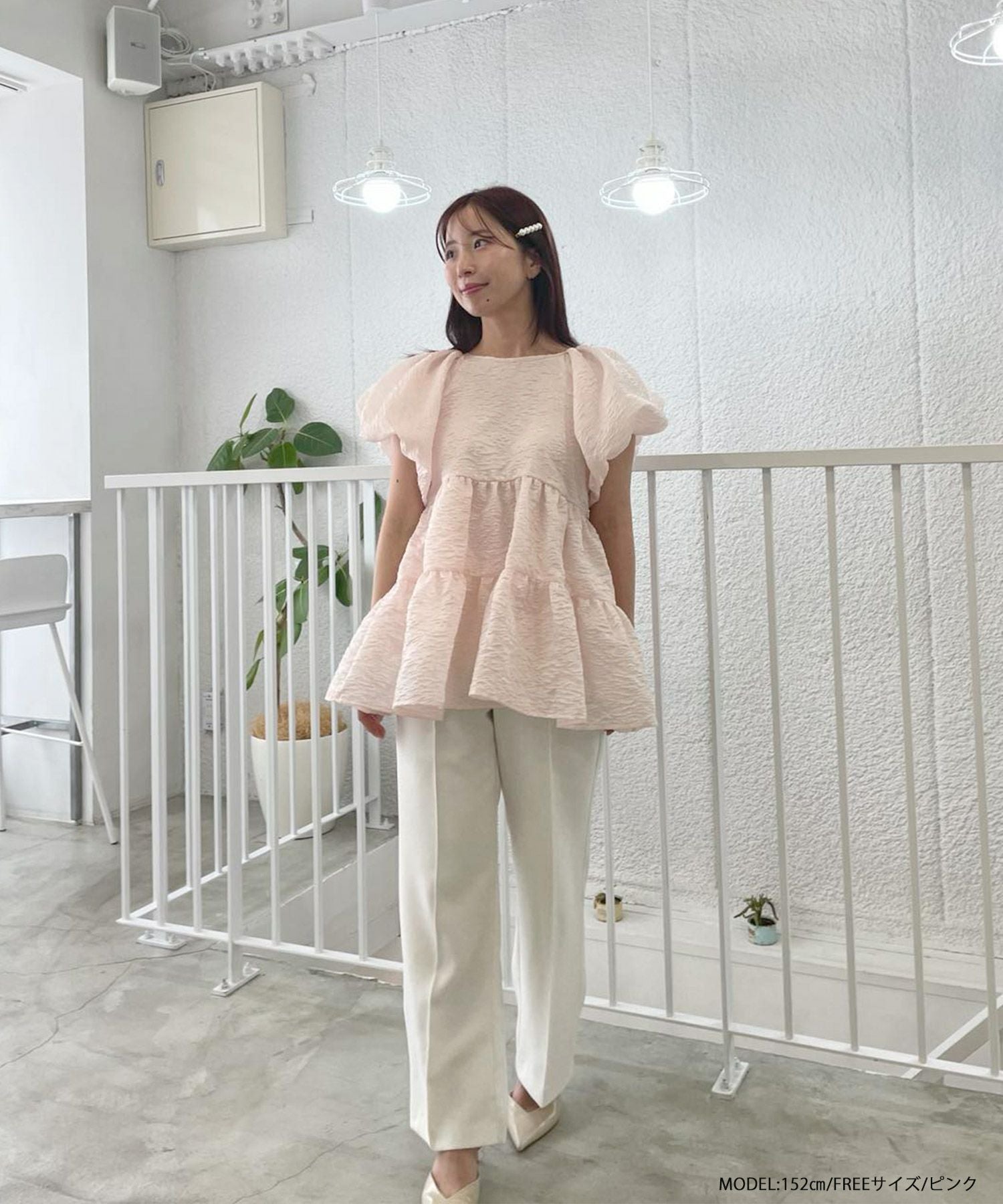 【fitmore】 saayaコラボ！ジャガードティアードトップス saayaコラボ！ジャガードティアードトップス【宅配便】 | Fit more