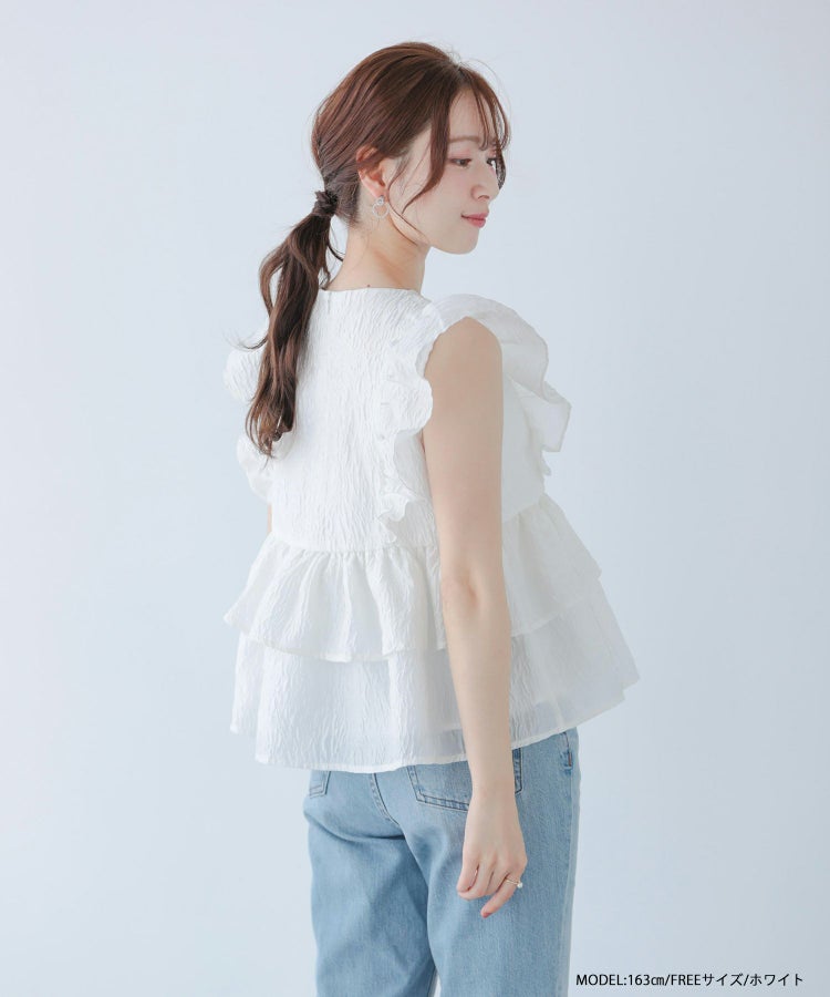 ネックスカラップジャガードトップス【宅配便】 | Fit more