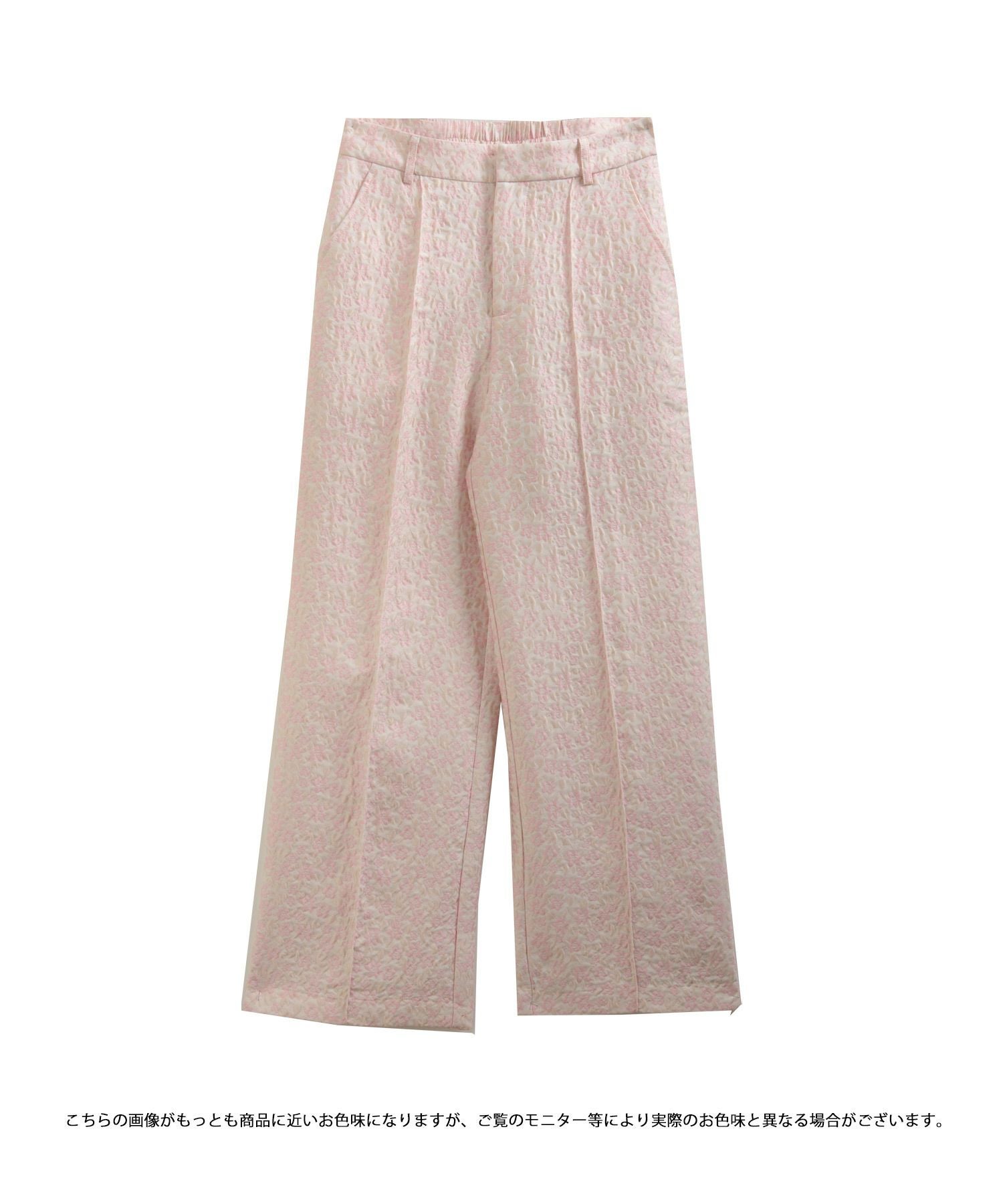 フラワージャガードワイドパンツ【メール便】 | Fit more